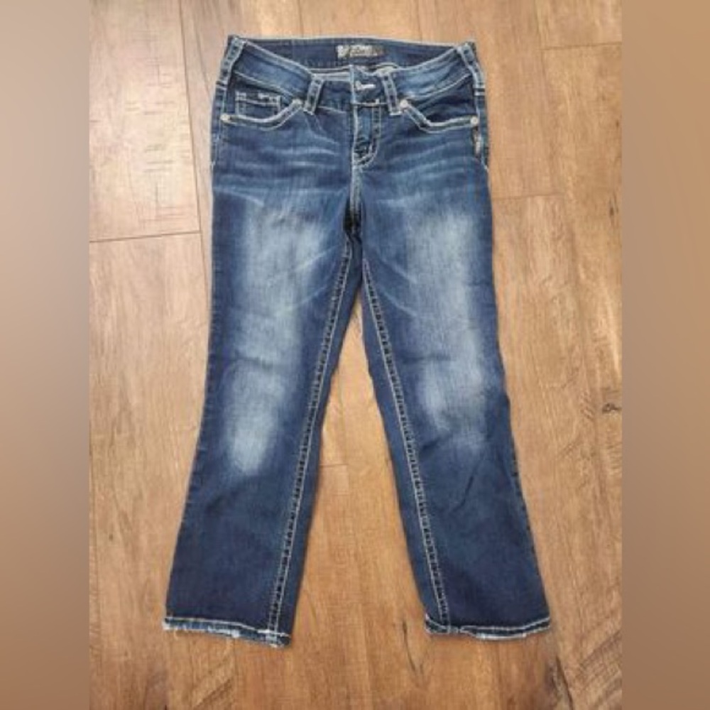 Women’s Silver Jeans Suki Mid Capri Sz 27x22.5